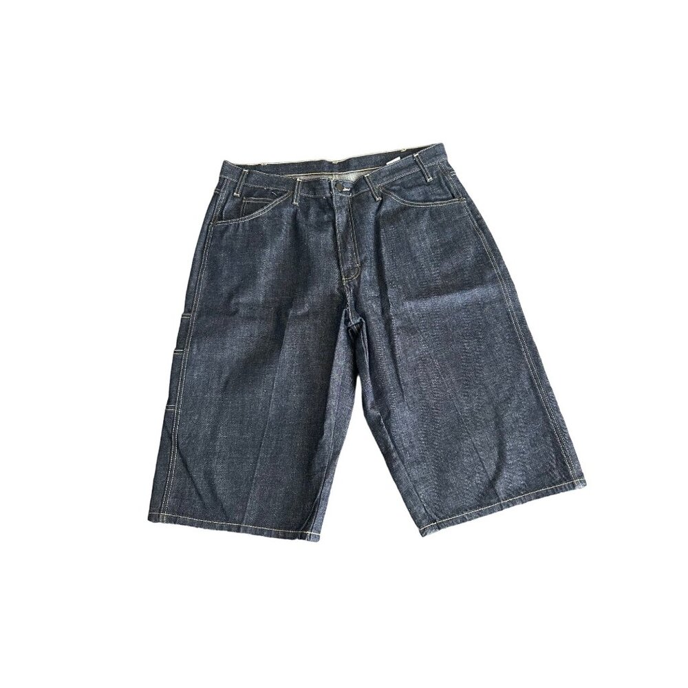 Dickies Men's Denim Shorts Blue Flat Front Pockets Size 36